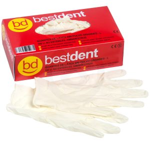 GUANTES LATEX BESTDENT SIN POLVO
